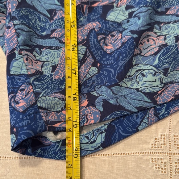 PETER MILLAR SIZE S Blue Patterned Men's Swim Shorts - Picture 7 of 9